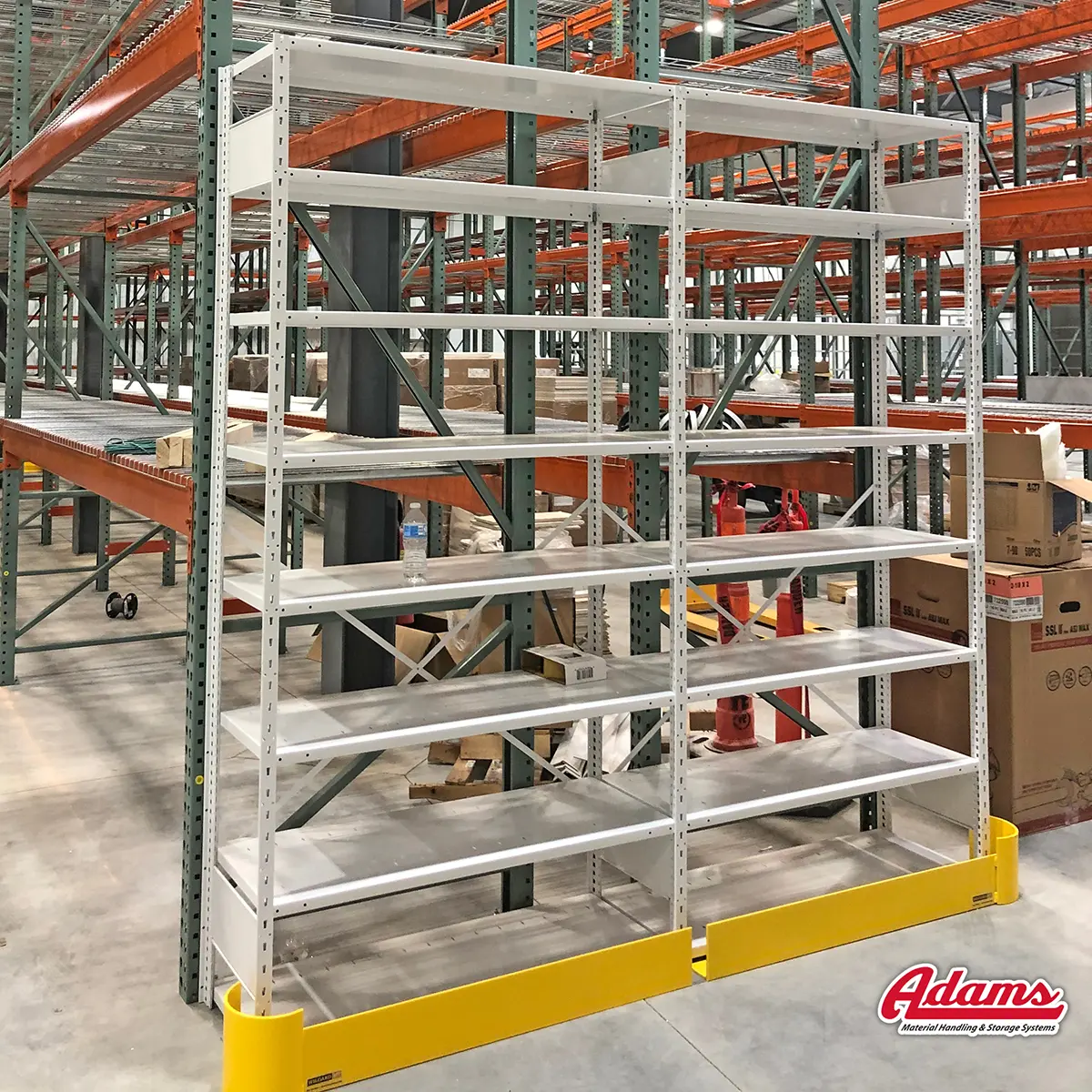 Warehouse rack and shelving by Adams
