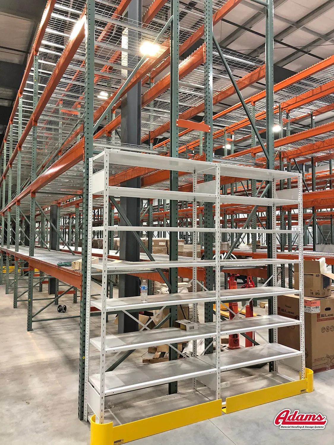 Warehouse rack and shelving by Adams